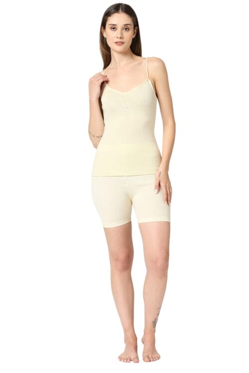 Pure Wool Sleeveless Ribbed Camisole