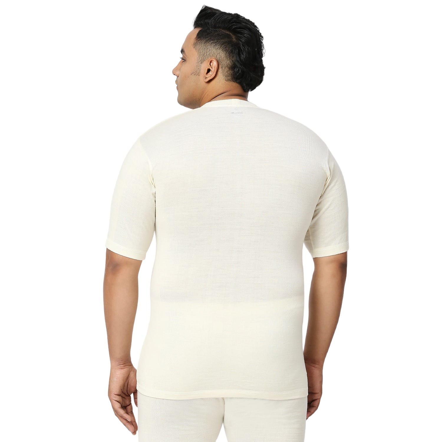 Pure Wool Half Sleeves Double Chest Vest - Image 2