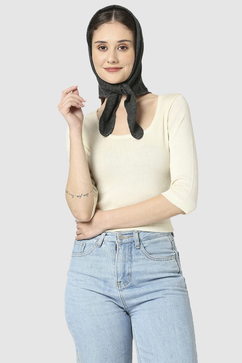 Female Pure Wool Head Scarf