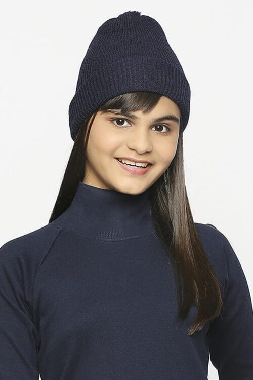 Unisex Kids Pure Wool Half cap