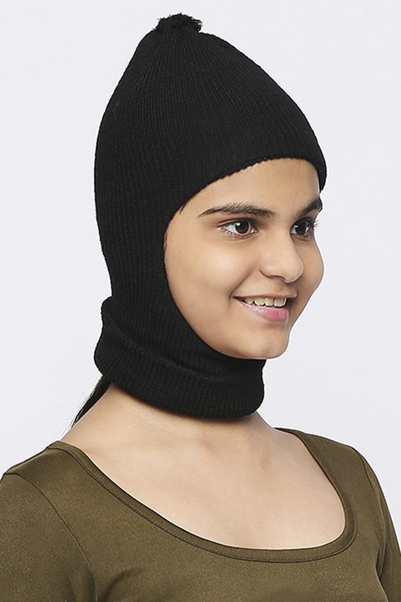 Unisex Kids Pure Wool Monkey cap - Image 3