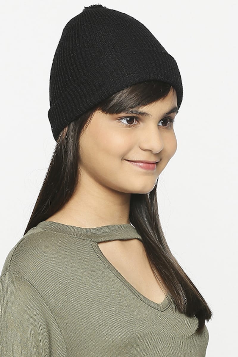 Unisex Kids Pure Wool Half cap - Image 3