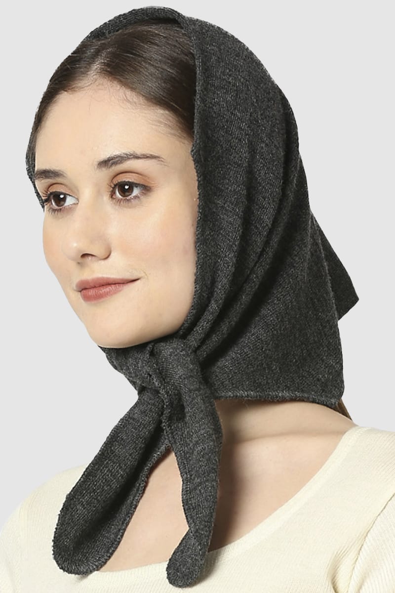 Female Pure Wool Head Scarf - Image 4