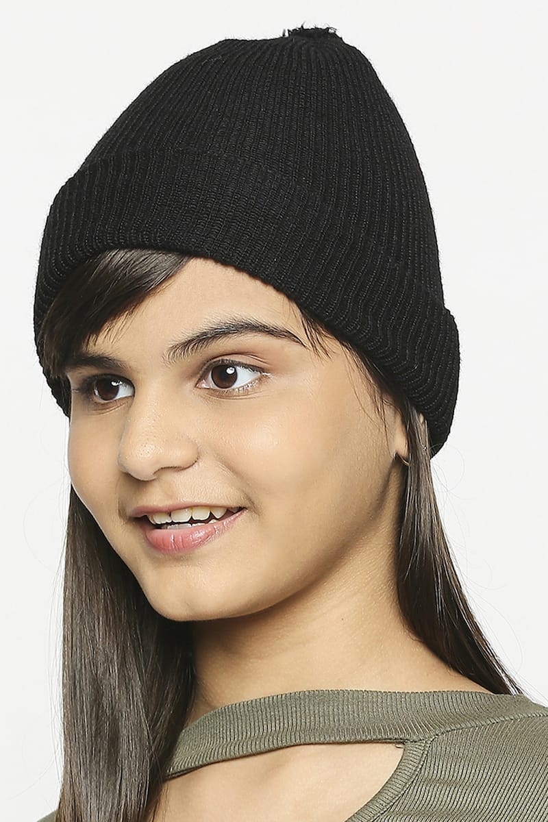 Unisex Kids Pure Wool Half cap - Image 4